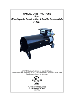 Flagro F-400T Manuel du propriétaire