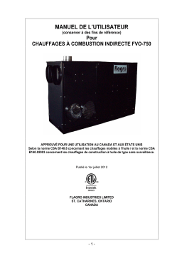 Flagro FVO-750 Manuel du propriétaire