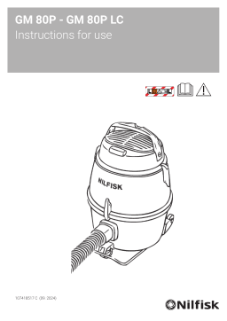 Nilfisk GM 80P LC Manuel utilisateur