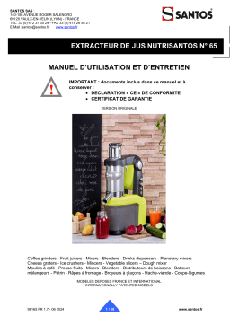 santos 65 Manuel utilisateur