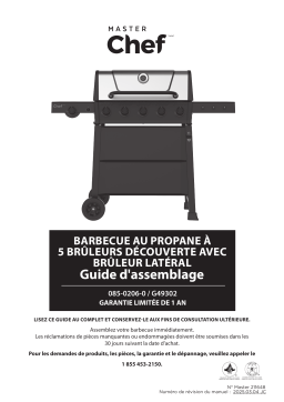 Master Chef Discover 5-Burner Stainless Steel Manuel utilisateur