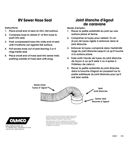 Camco 39313 Installation manuel