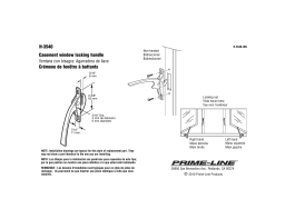Prime-Line H 3540 Manuel utilisateur
