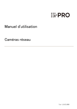 i-PRO WV-S85402-V2L1 Manuel utilisateur