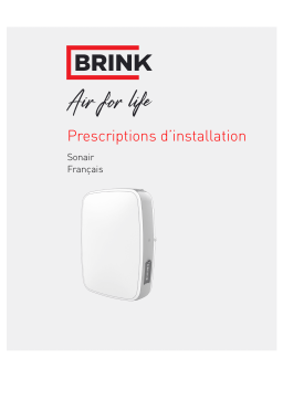 Brink Sonair Guide d'installation