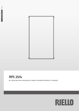 Riello RPS 25/4 Manuel utilisateur