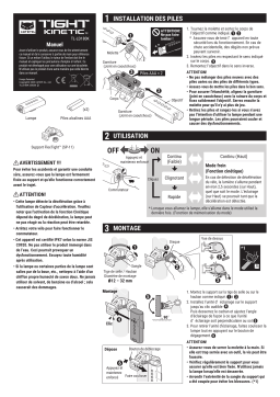 Cateye TIGHT KINETIC [TL-LD180K] Manuel utilisateur