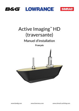 Simrad Active Imaging HD Installation manuel