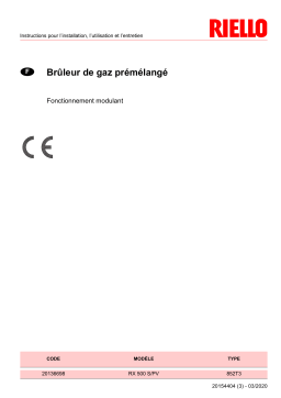 Riello TAU 350 N PREMIX Manuel utilisateur