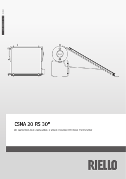 Riello CSNA 20 RS 300/3 30° Manuel utilisateur
