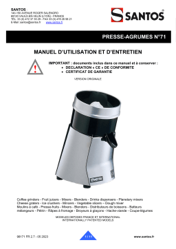 santos 71C Manuel utilisateur