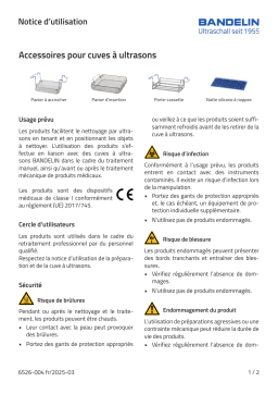 BANDELIN SONOREX K 28 Mode d'emploi