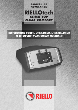 Riello RIELLOTECH CLIMA COMFORT VERT Manuel utilisateur