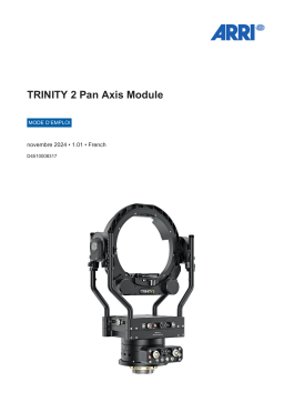 ARRI TRINITY 2 Pan Axis Module Mode d'emploi