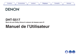 Denon DHT-S517 Manuel du propriétaire
