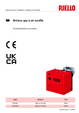 Riello R40 FS8 1/230/50 Manuel utilisateur