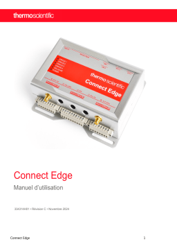 Thermo Fisher Scientific Connect Edge Manuel utilisateur