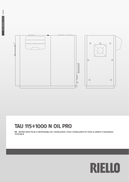 Riello TAU 270 N OIL PRO Manuel utilisateur