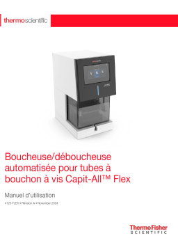 Thermo Fisher Scientific Thermo Scientific™ Capit-All™ Flex Automated Manuel utilisateur