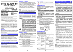 Hioki CLAMP ON PROBE 9010-50,9018-50 Manuel utilisateur