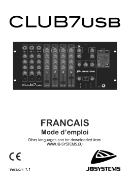 JB systems CLUB7-USB Manuel du propriétaire