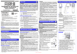 Hioki INFRARED THERMOMETER FT3700-20, FT3701-20 Manuel utilisateur