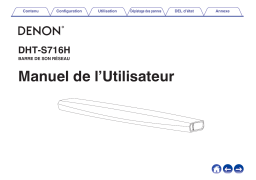 Denon DHT-S716H Manuel du propriétaire