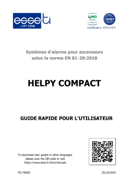 Esse-ti HELPY COMPACT Manuel utilisateur