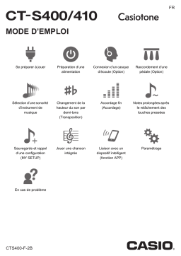 Casio CT-S400 Mode d'emploi