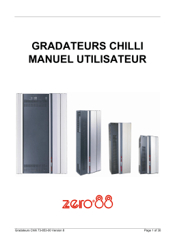 Vari-Lite CHILLI MK1 AND MK2 Manuel du propriétaire