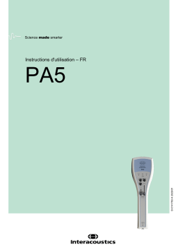 Interacoustics PA5 Mode d'emploi