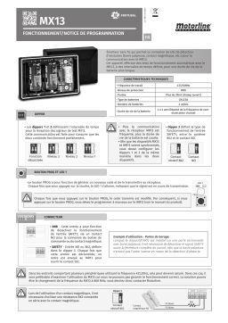 Motorline MX13 Manuel du propriétaire