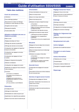 Casio GMA-B800 Manuel utilisateur