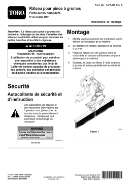 Toro Log Grapple Rake Attachment Guide d'installation