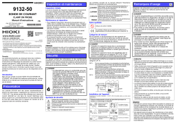 Hioki CLAMP ON PROBE 9132-50 Manuel utilisateur