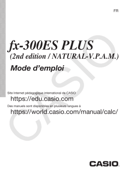 Casio fx-300ESPLUS-2 Manuel utilisateur