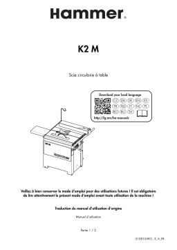 Hammer K2M Manuel du propriétaire