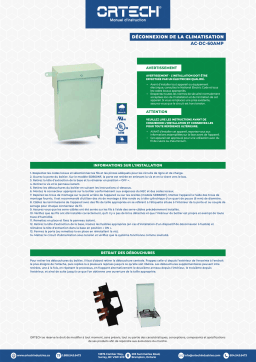 Ortech AC-DC-60AMP Manuel utilisateur