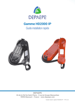 DePaepe HD2000 SIP URGENCE 3 Mode d'emploi