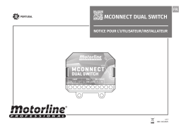 Motorline MCONNECT DUAL SWITCH Manuel du propriétaire