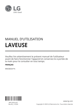LG WM3850HVA Manuel du propriétaire