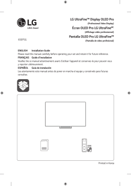 LG 65EP5G-B Manuel utilisateur