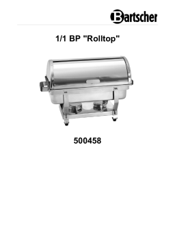 Bartscher 500458 Mode d'emploi