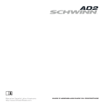 Johnson Health Tech SCH AD2 Airdyne Manuel utilisateur