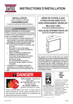 White Mountain Hearth DVCC(32/36/42)BP | Tahoe Premium Contemporary Fireplace | Manuel utilisateur