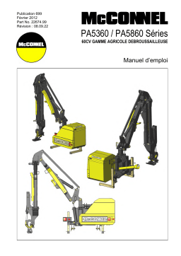 McConnel PA5360 / PA5860 Mode d'emploi