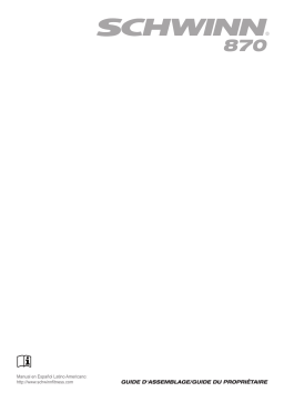 Johnson Health Tech SCH 870 Treadmill Manuel utilisateur