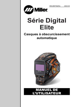 Miller DIGITAL ELITE SERIES AUTO-DARKENING HELMETS CL2 Manuel du propriétaire