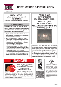 White Mountain Hearth DVCD32FP | Tahoe Deluxe Traditional Fireplace | | Manuel utilisateur