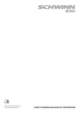 Johnson Health Tech SCH 830 Treadmill Manuel utilisateur